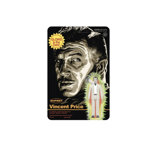 Super7 Vincent Price Glow in-the Dark Action Figure
